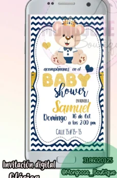 Clasica - Baby Shower Osito Rey