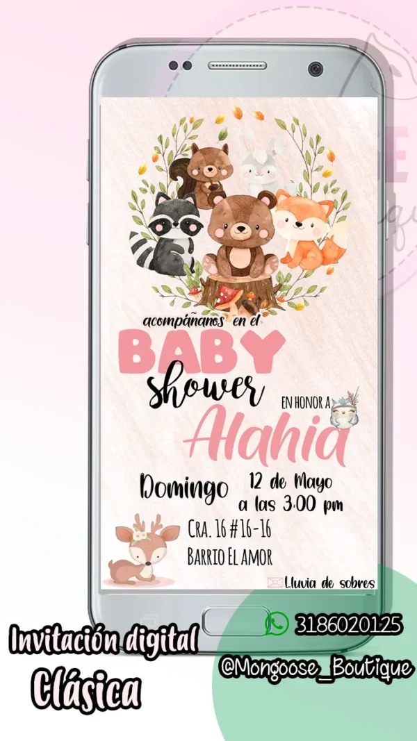 Imagen - Baby Shower Niña Bosque