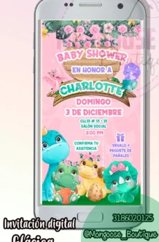 Imagen - Baby Shower Niña Dinosaurios