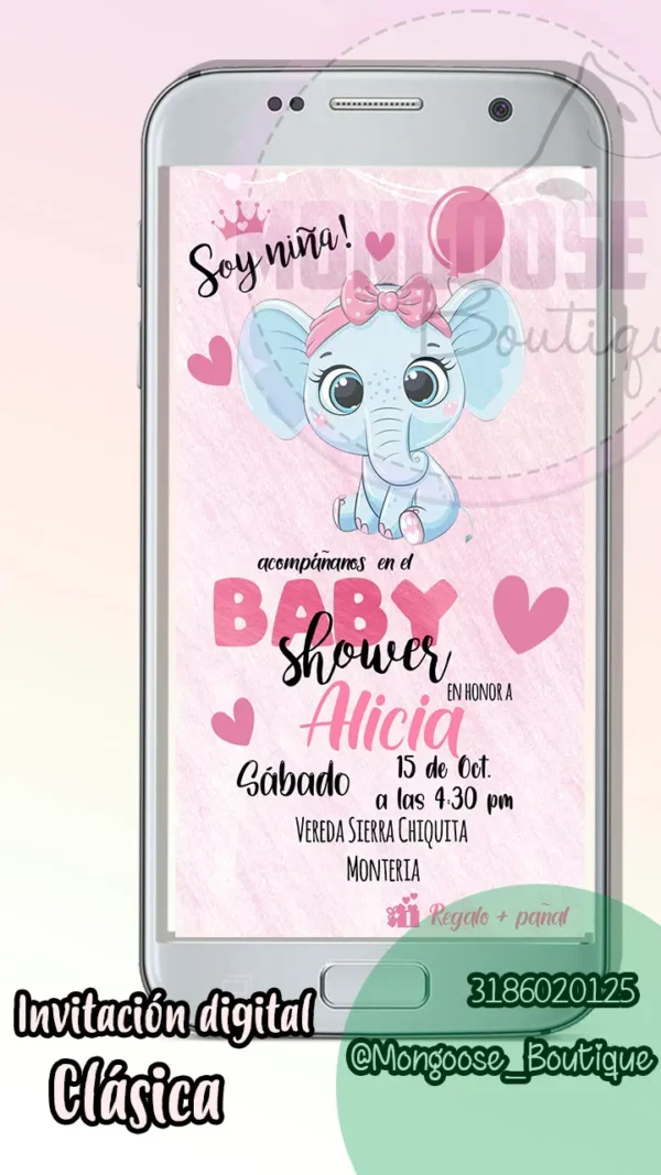 Imagen - Baby Shower Niña Elefantita