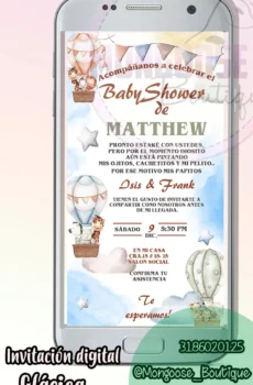 Clasica - Baby Shower Safari Globos