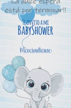 Video - Baby Shower Niño Elefante