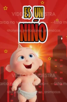 Video - Baby Shower Niño Jack Jack Increíbles